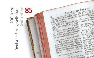 Sonderbriefmarke "200 Jahre Deutsche Bibelgesellschaft" / Entwurf: Annegret Ehmke