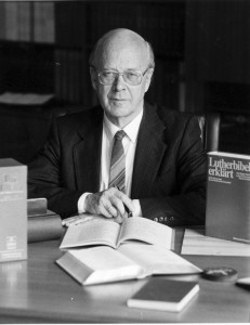 Landesbischof Eduard Lohse, 1987